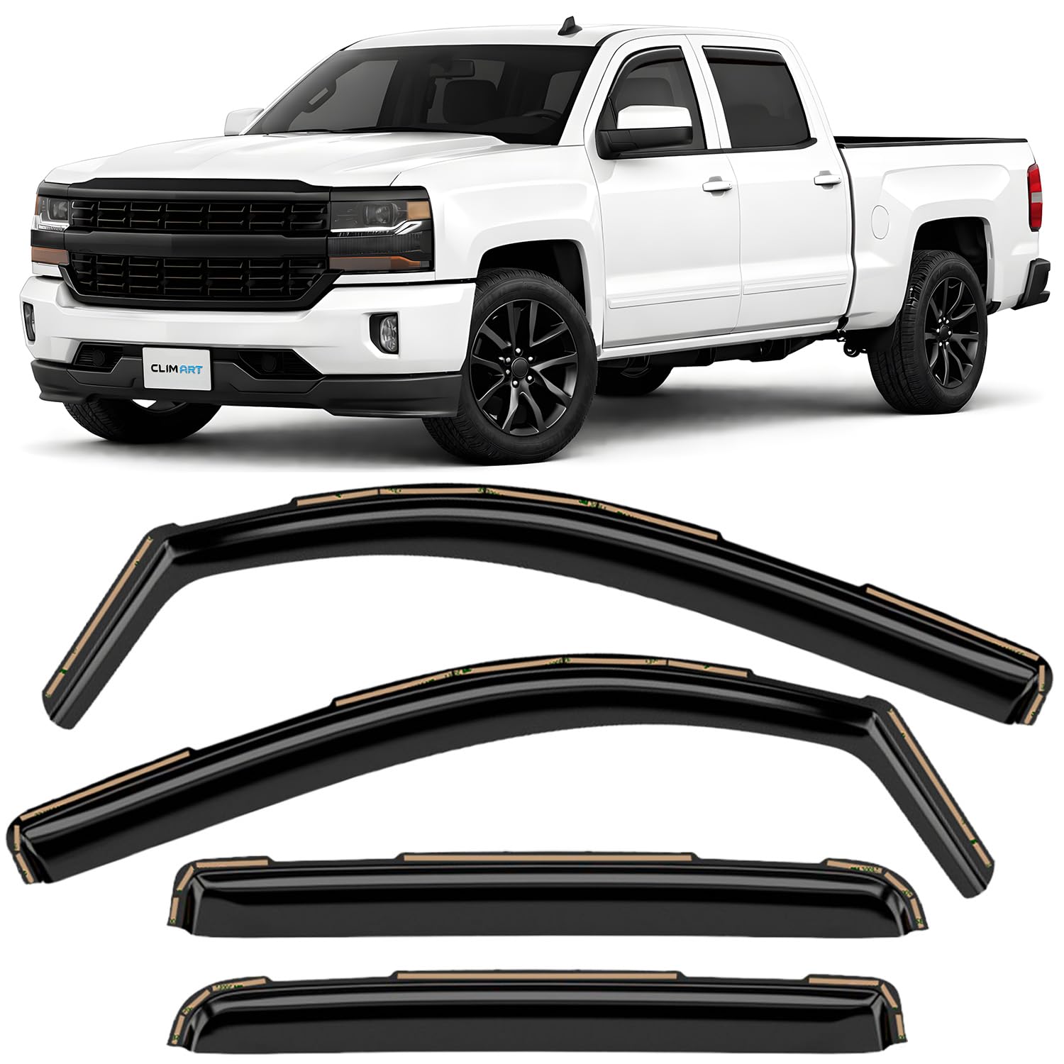 CLIM ART Rain Guards for Silverado