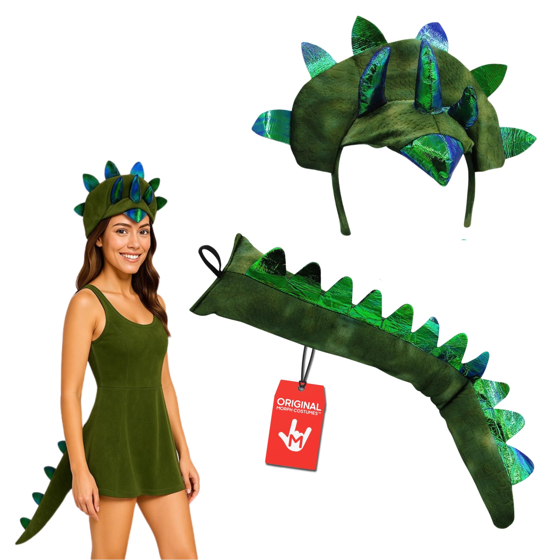 Nicky Bigs Costume Accessory Dinosaur 3 Horn Tail Set One Size โ image 1