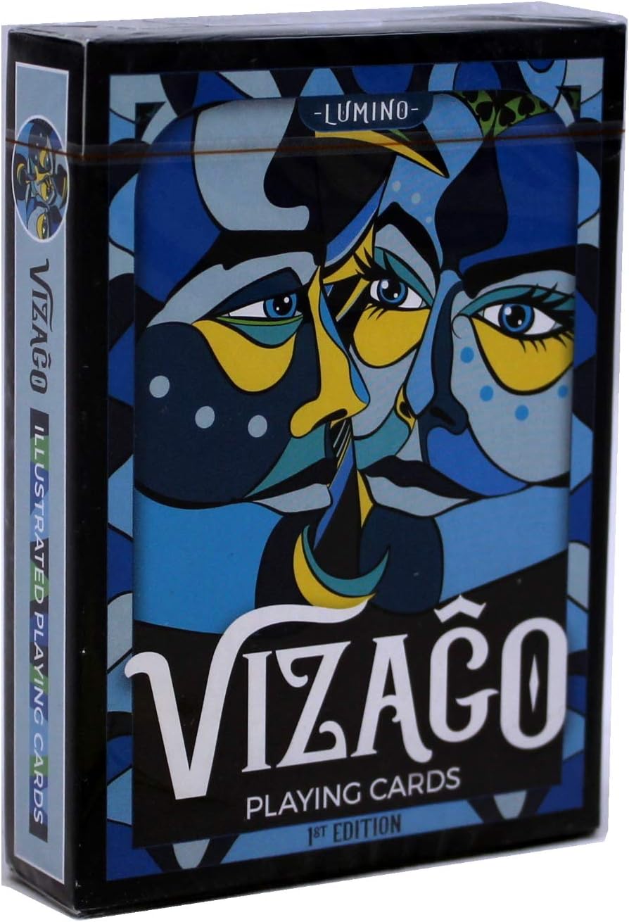 Vizago Playing Cards LPCC - Blue and Red (Blue)
