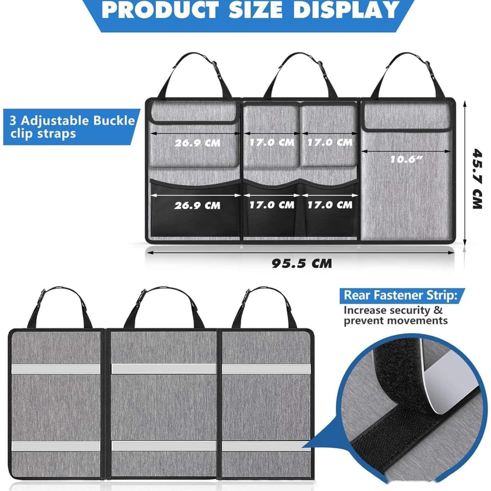 Organizer do fotelika samochodowego dla Toyota Aygo X AB70 2021-2026, składany wielo-kieszeniowy uchwyt do przechowywania w samochodzie,B