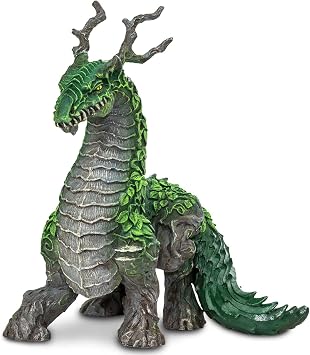 Safari Ltd. Jungle Dragon Figurine - Camouflaged 5" Plastic Model Figure - Fun Mythical Creature Play Toy for Boys, Girls & Kids Ages 4