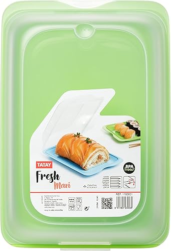 Miniatura 6 de TATAY Juego de 4 soportes para salchichas y alimentos, sin BPA, reutilizables, apilables, aptos para lavavajillas y microondas, varios colores,