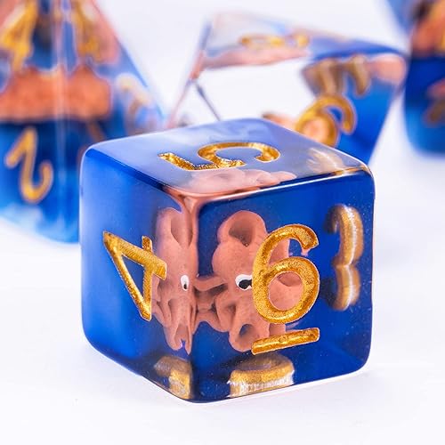 Miniatura 175 de UDIXI - Juego de dados poliédricos DND; juego de dados para Dungeons & Dragons, dados de calavera para DND, RPG, MTG y otros juegos de mesa