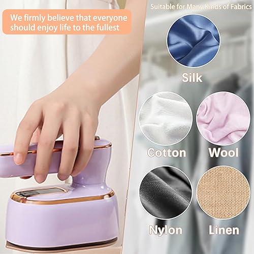 Miniatura 5 de Vaporizador de hierro para ropa, vaporizadores de ropa, 1000 W, 5S, calentamiento rápido, mini vaporizadores portátiles, plancha de mano plegable de