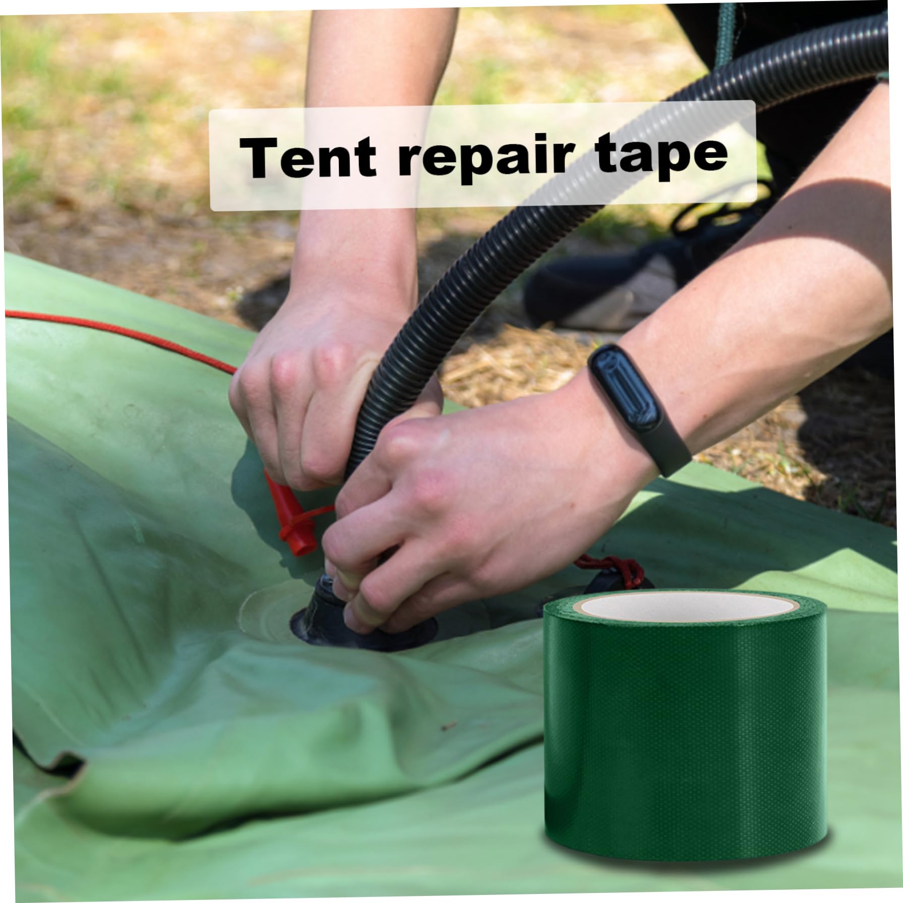 Kit De Réparation De La Bâche, Ruban Tarpaulin 8 X 750 Cm De Camion Durable De Camion De Pluie Pvc Poches De Piscine Sous-marine Ruban De Réparation De Tente Parasol De La