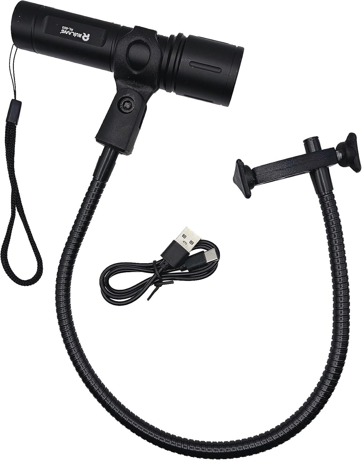 Colorado Angler Rechargeable Fly Tying LED Light with Flexible Gooseneck – USB Cordless Vise Light with Weighted Base & Stem Mount – Adjustable Task Light for Fly Tying, UV Head Cement & Detail Work