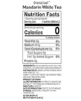 Vista 2 de ORIENTAL LEAF Té helado sin azúcar - Té blanco mandarina embotellado, botellas de 16.9 onzas líquidas (paquete de 15), sin azúcar, 0 calorías