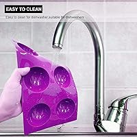 Vista 27 de Hot Chocolate Bomb Silicone Mold 2.5 Inch Sphere - Large Round Semi Sphere for Hot Cocoa Bombs, Ball and Half Dome (3Pcs Blue)