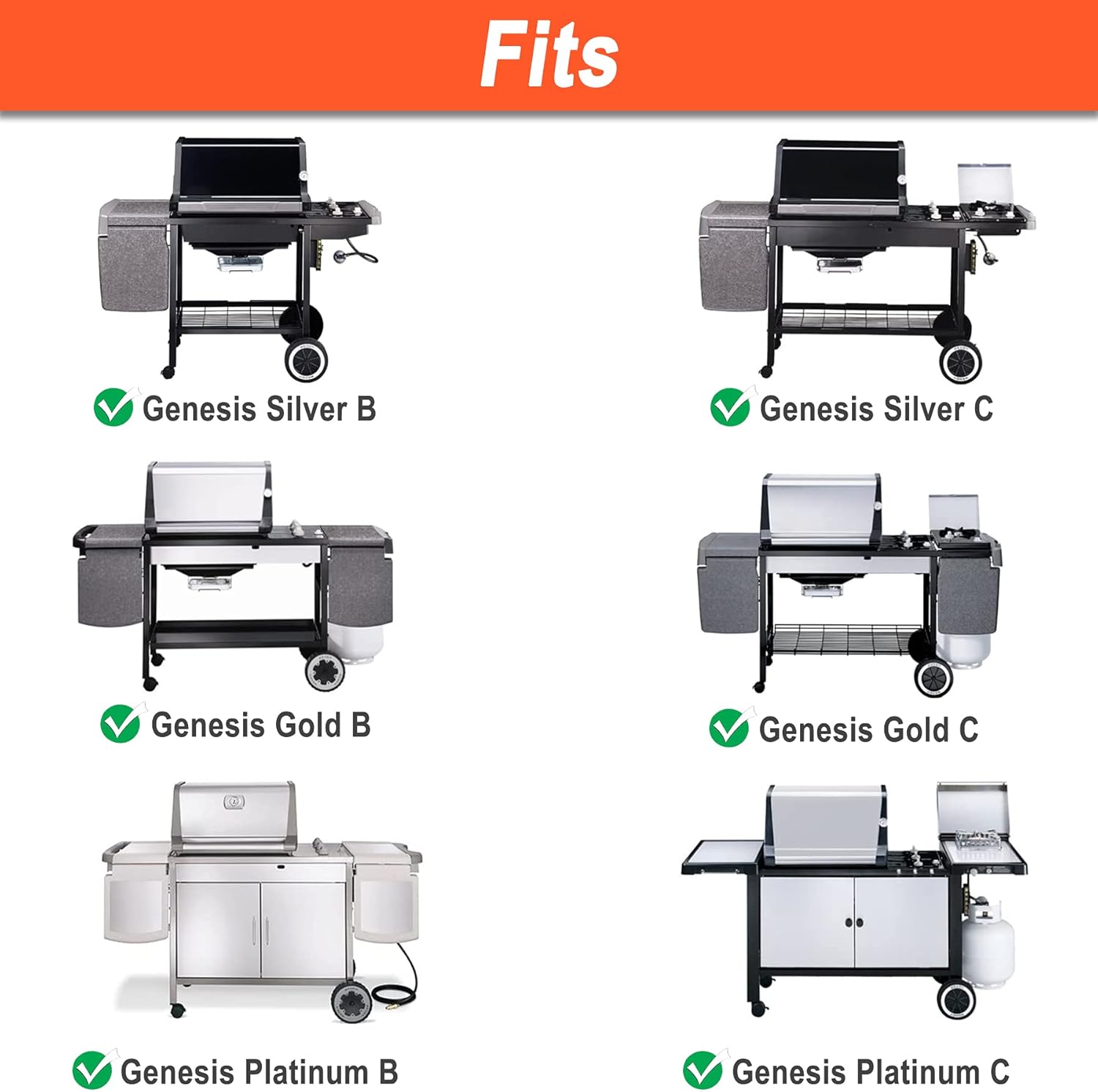 Buy 2 Pack Replacement Grates For Weber Genesis Silver B C Spirit E 310 Porcelain Enameled 17 4 X 11 8 Inch Online In Indonesia B08p4pmzjv