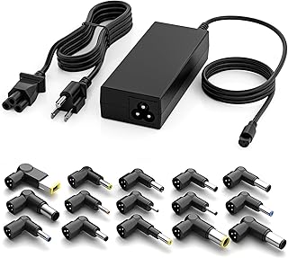 90W 범용 노트북 충전기 AC 어댑터 교체 HP 델 ASUS 에이서 삼성 소니 후지쯔 노트북 울트라북 크롬북 래티튜드 인스피론 파빌리온 전원 공급 코드 15가지 팁 포함