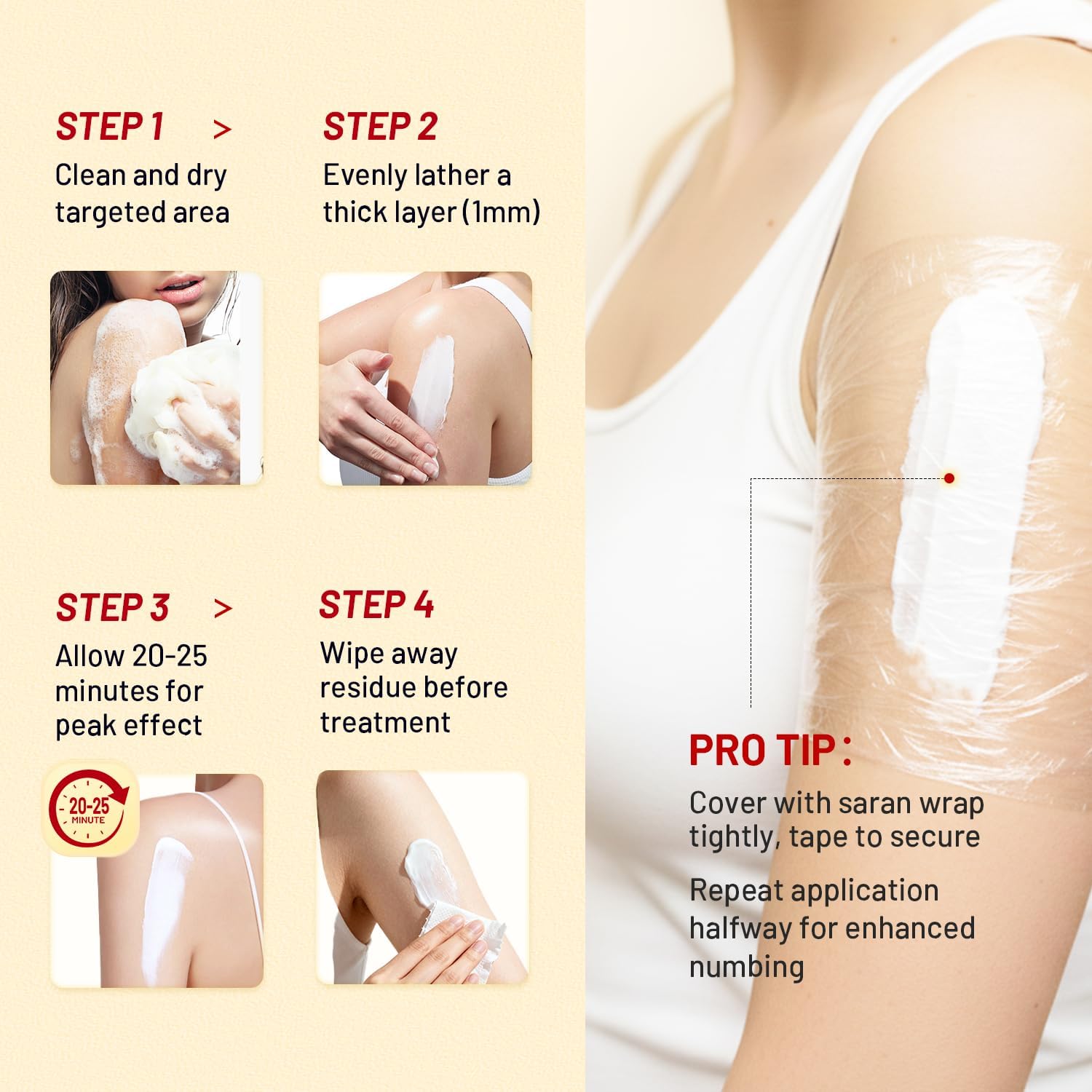 Numbing Cream Maximum Strength: 5% Lidocaine Local Anesthetic- Long Lasting Extra Relief with Menthol Arnica and Emu Oil (2 Fl Oz)