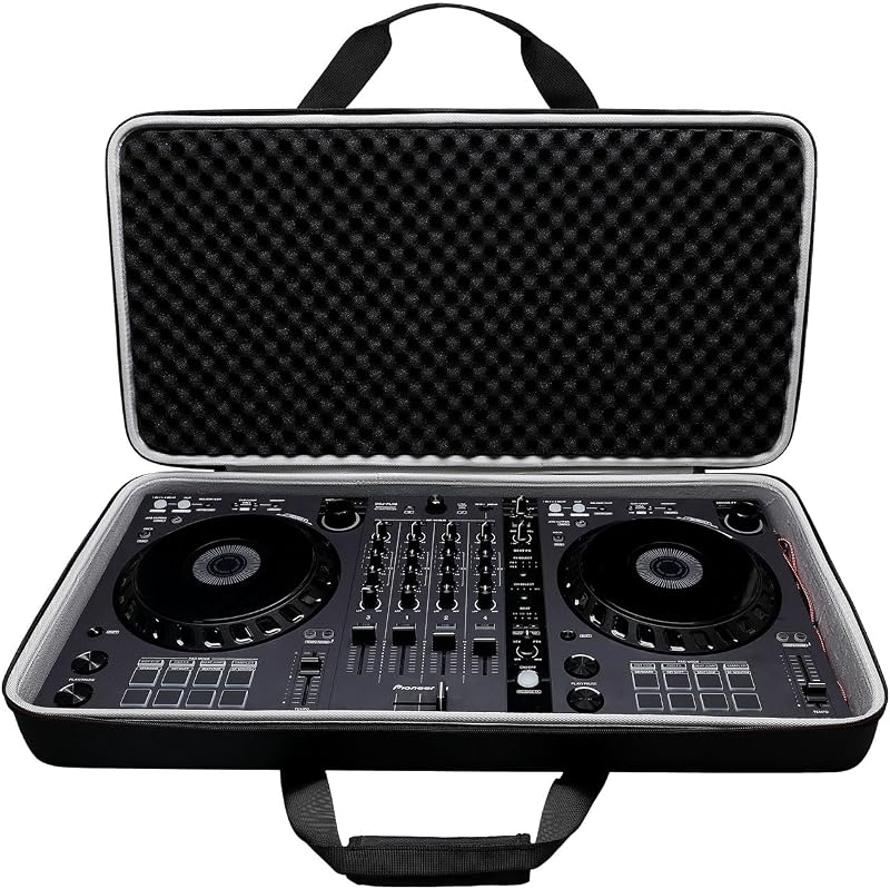 Hard Case for Pioneer DJ DDJ-FLX6 4-deck or Hercules Inpulse T7 2 Deck Rekordbox and Serato DJ Controller - Protective Carrying Storage Bag