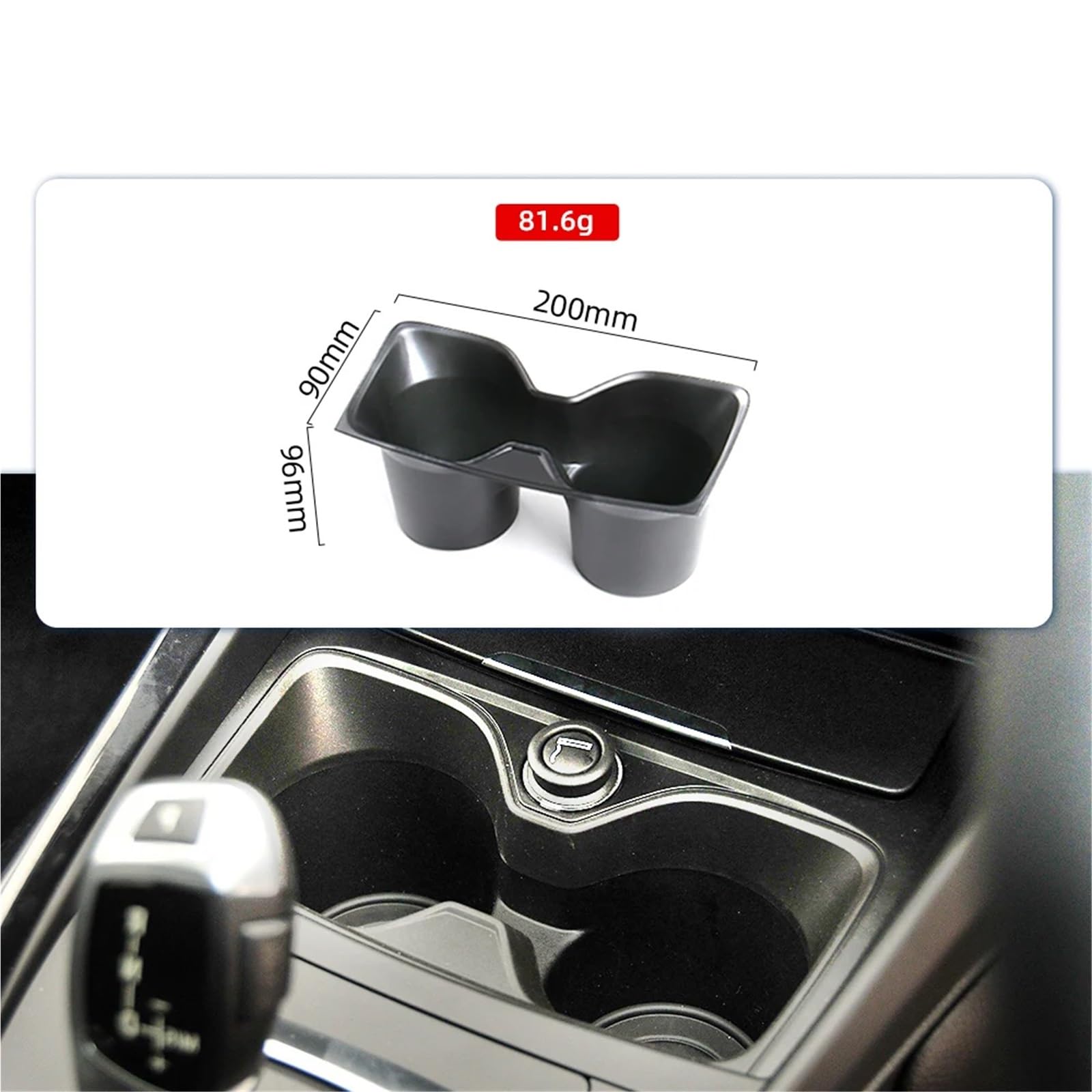 Konsola Środkowa Uchwyt na kubek do przechowywania napojów w centrum samochodowym, pasujący do BMW serii 1, 2, F20, F21, F22, F23, F87, 228i, M235i 51169207321