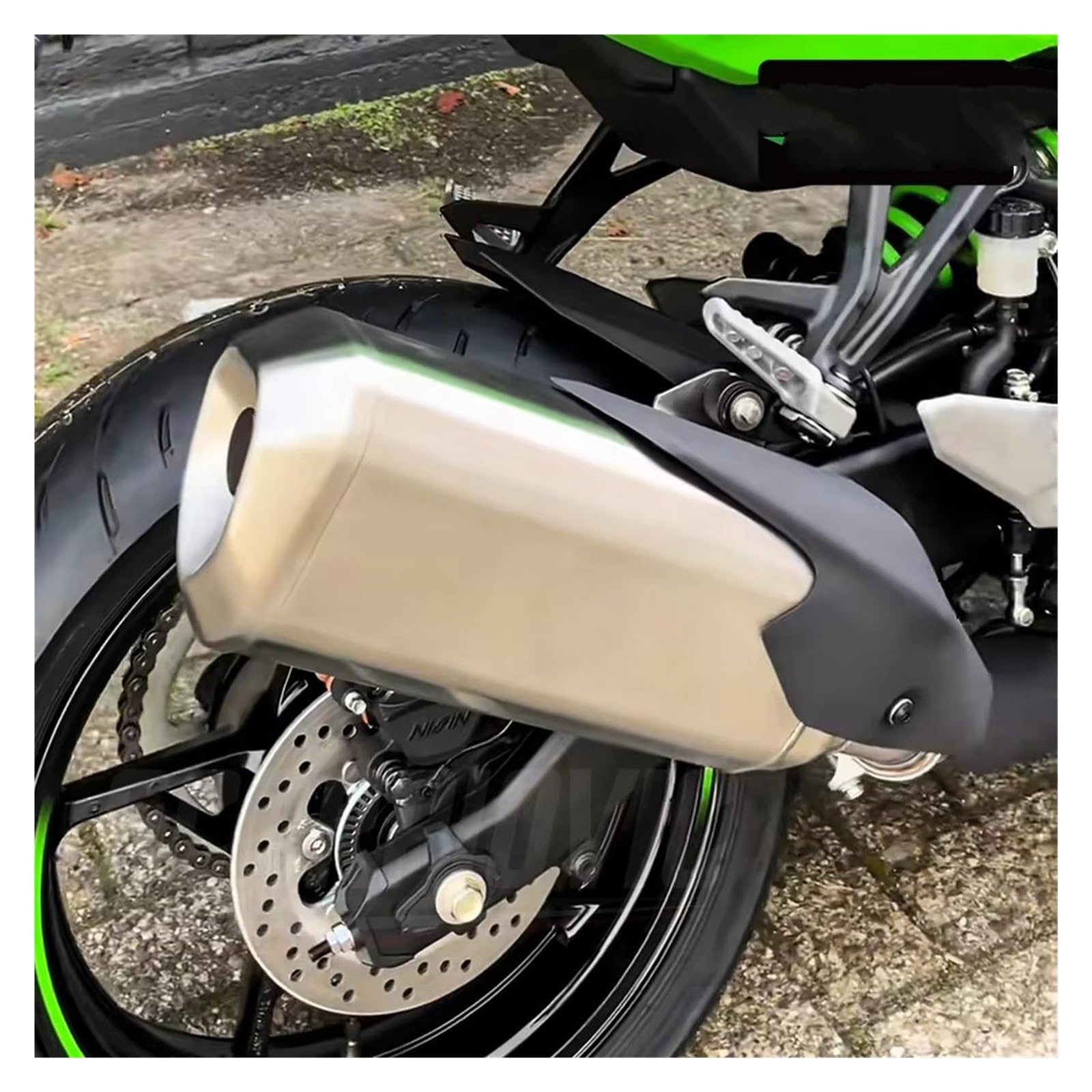 Motorrad-Edelstahlschalldämpfer Für Kawasaki Für Ninja ZX-4R ZX-4RR ZX4R 2023 2024 2025Motorrad Slip-On Auspuff Schalldämpfer Mit DB Killer System