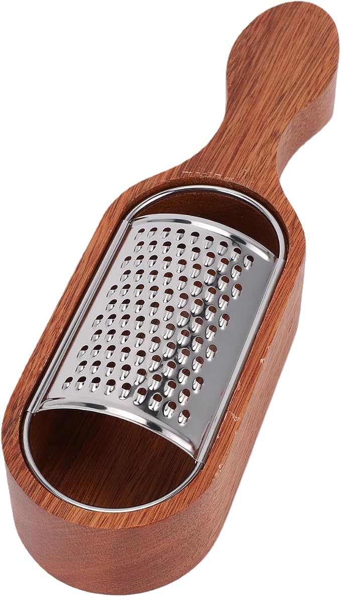 Rallador para Queso con Mango de Madera y Contenedor Integrado miniatura 2