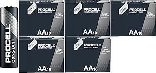 50 x Stilo Duracell Procell AA Alkaline (5 Blister Packs of 10 Batteries) 50 Batteries