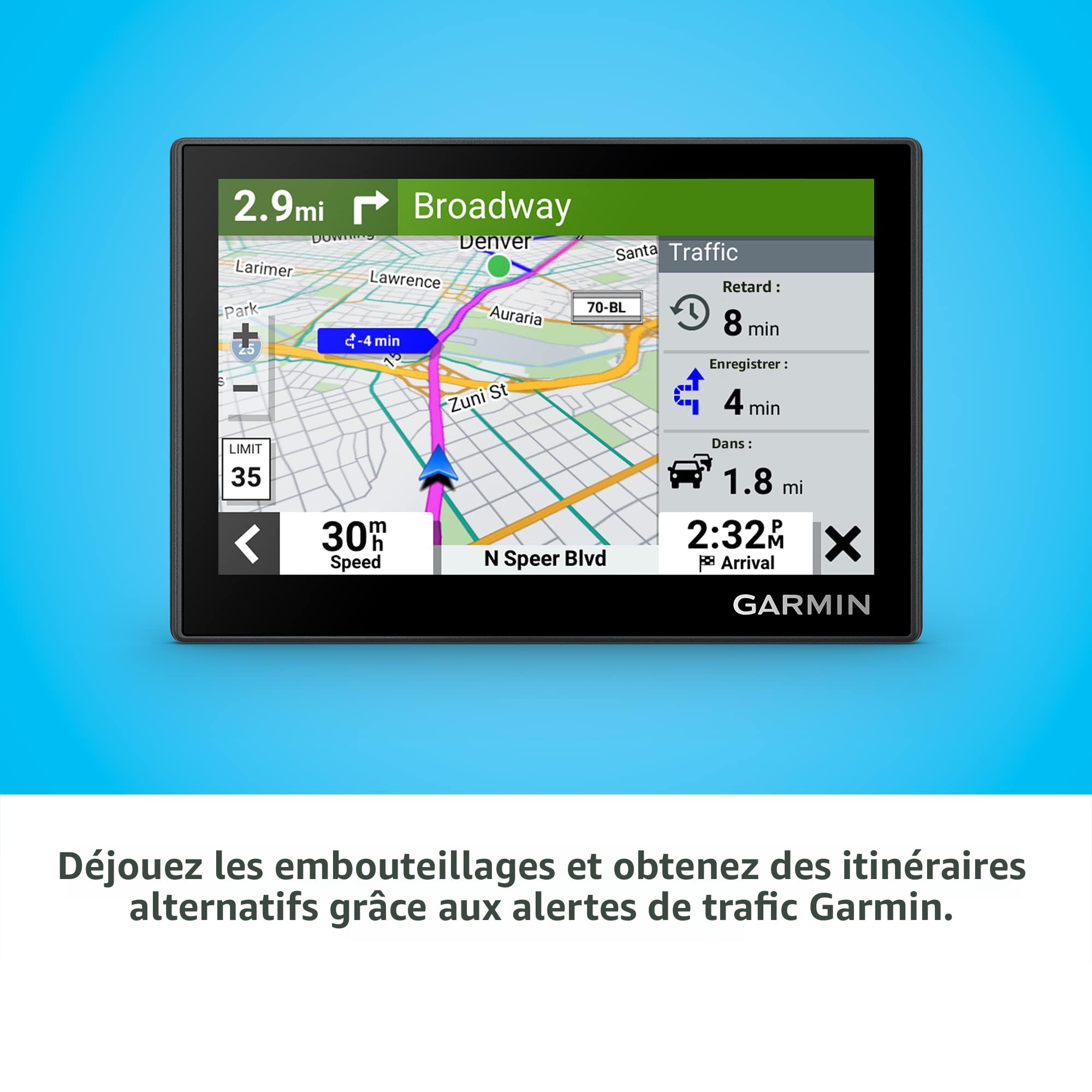 GARMIN - yuu  g53 Garmin Navigateur GPS Drive™ 53, écran tactile haute