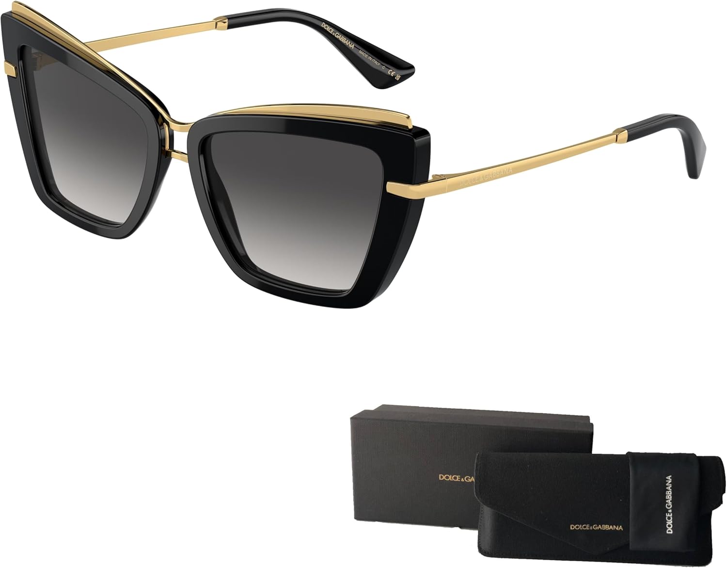 Dolce & Gabbana DG4472 Cateye Sunglasses for Women + BUNDLE With Designer iWear Complimentary Eyewear Kit - Image 3