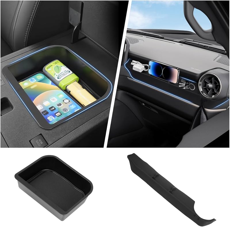 Organizador de Console Central Autorder para Toyota Land Cruiser Prado 250 LC250 2024-2026 – 2 peças