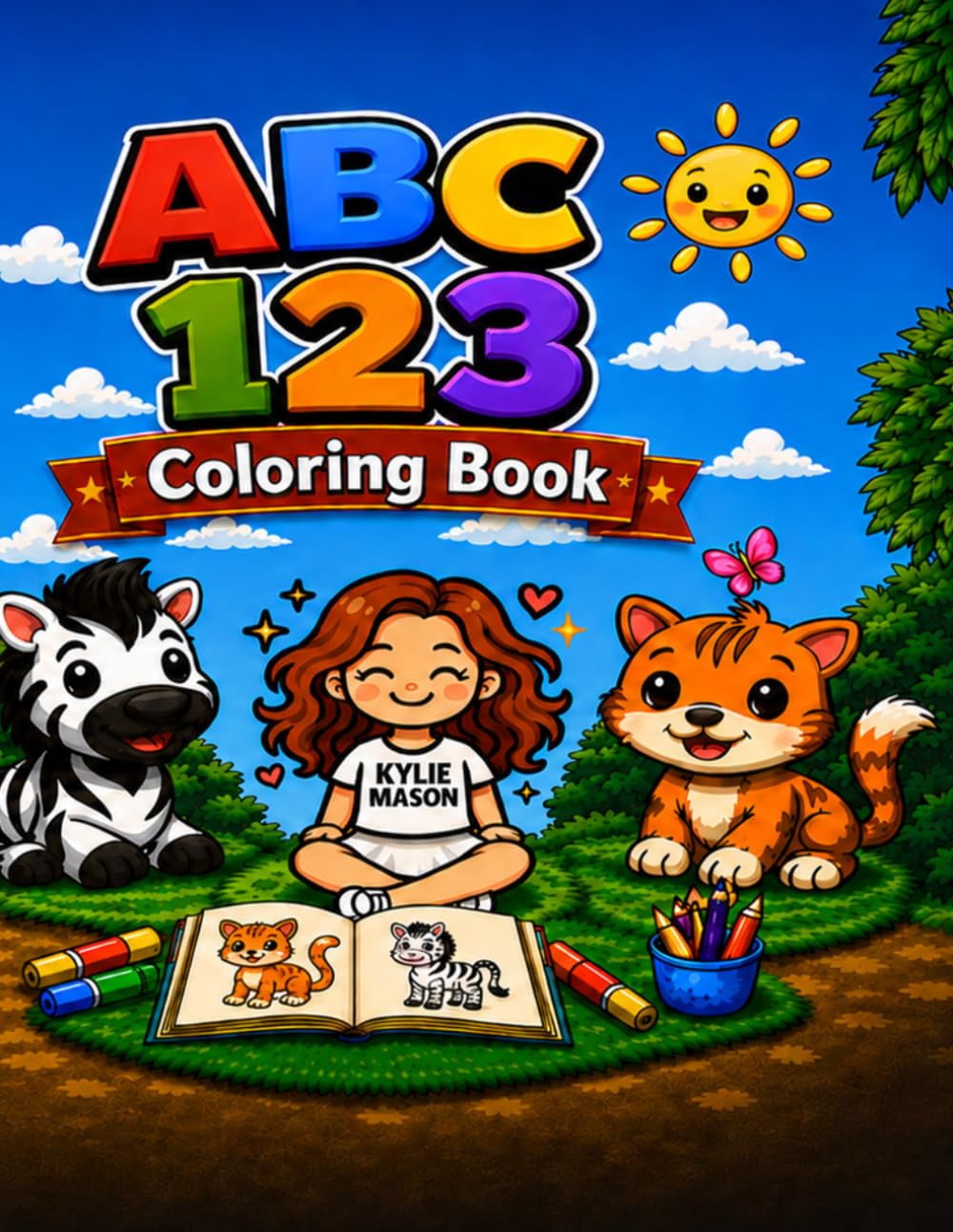 ABC 123 Coloring Book: A Fun Alphabet & Number Tracing and Coloring Book for Preschoolers and Early Learners