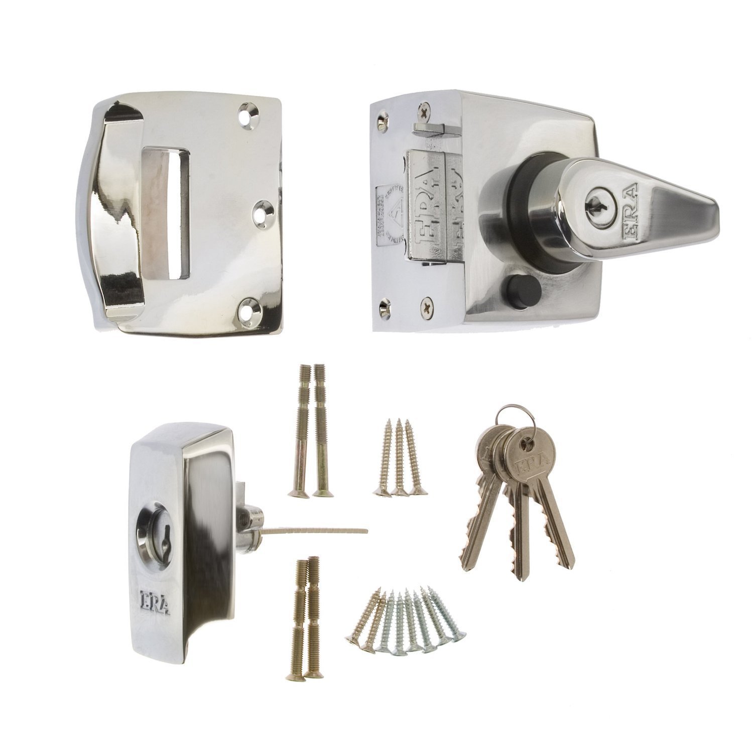 Era Polished Chrome High Security Nightlatch
