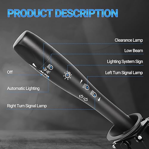 Miniatura 3 de Interruptor de señal de giro – Compatible con Chevy Malibu 2004-2012, Pontiac G6 2005-2011, Saturn Aura 2007-2009 – Reemplazar D6253E, 20940369,
