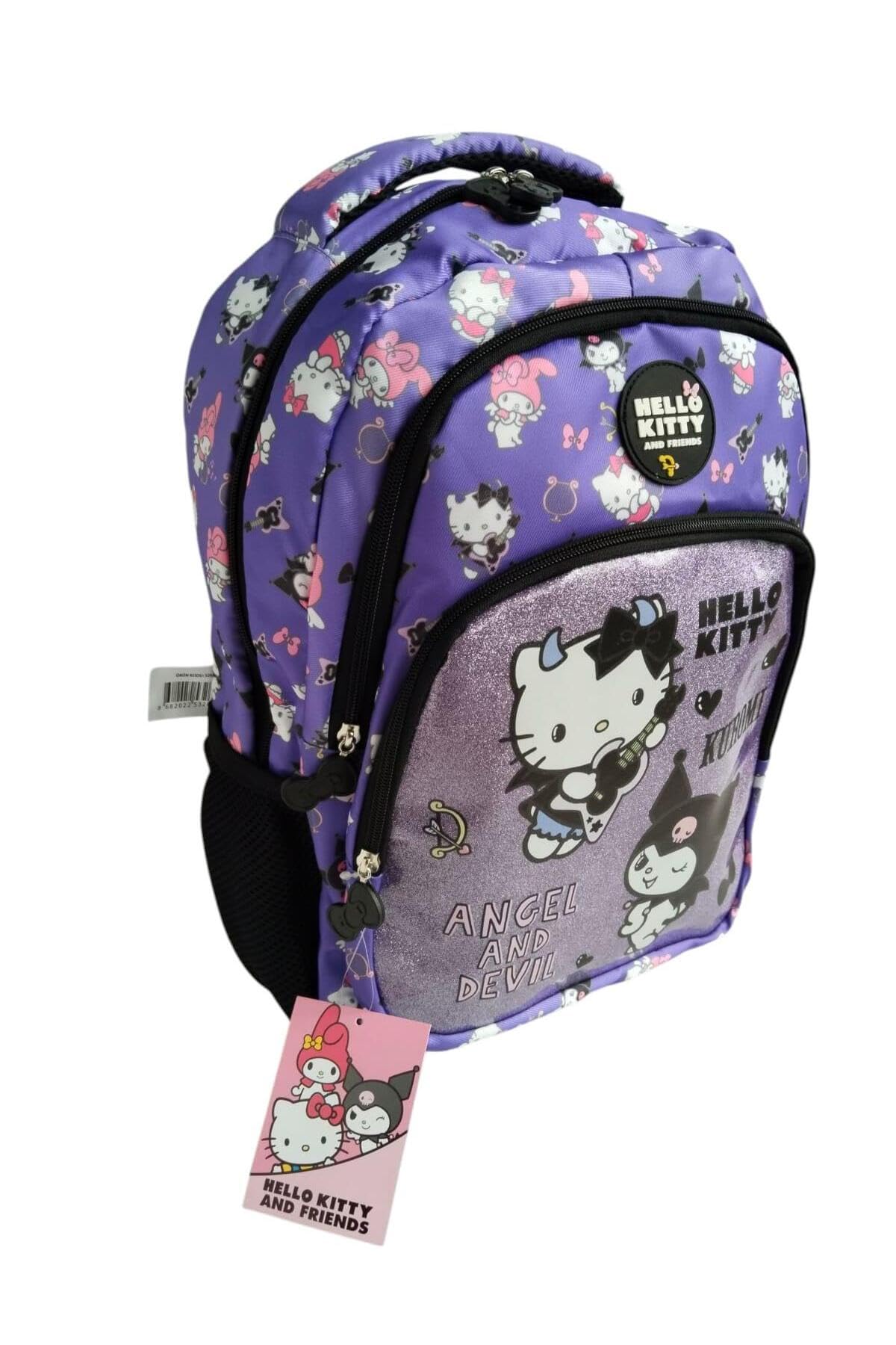 Hello Kitty ve Kuromi Angels and Devil Okul Sırt Çantası, Çok Renkli