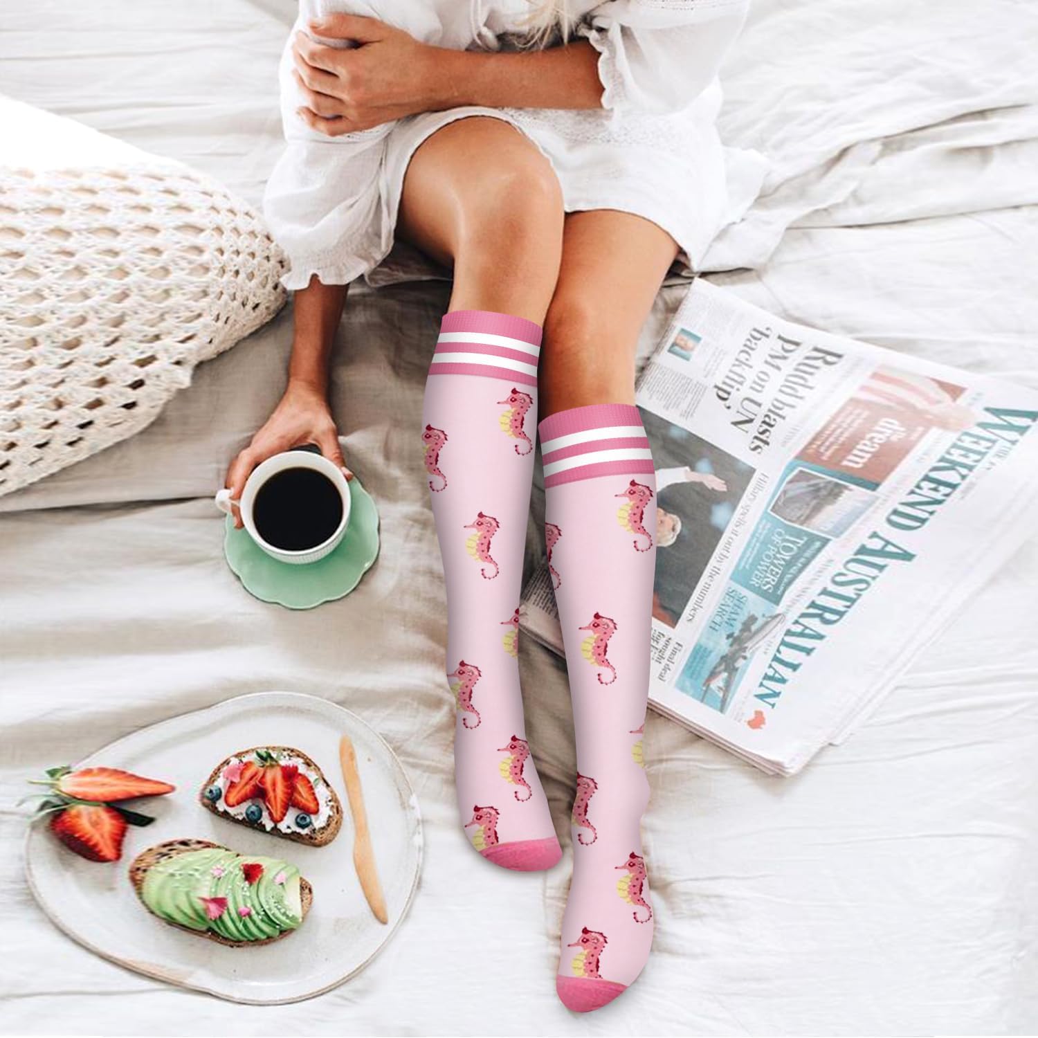 Bluemaple 6 Pack Copper Compression Socks for Women and Men Circulation-Best Support for Medical, Running,Nursing,Athletic - Image 3