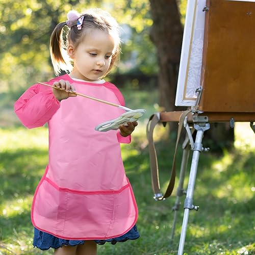 Miniatura 5 de Giantree 2 delantales de pintura para niños, impermeables, para niños de 5 a 8 años, pintura para cocinar y hornear