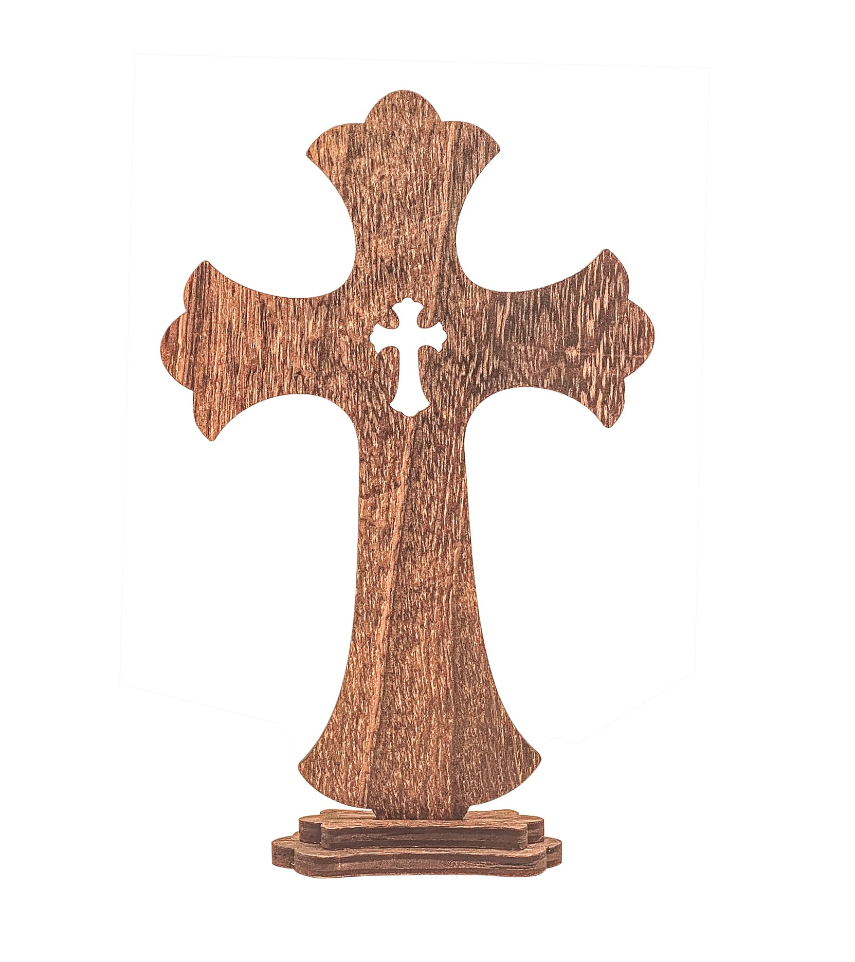 Croci in legno per fai da te, croci in legno per centrotavola, 10 pezzi di croci in legno con supporto | Croci per bricolage, Croci in piedi