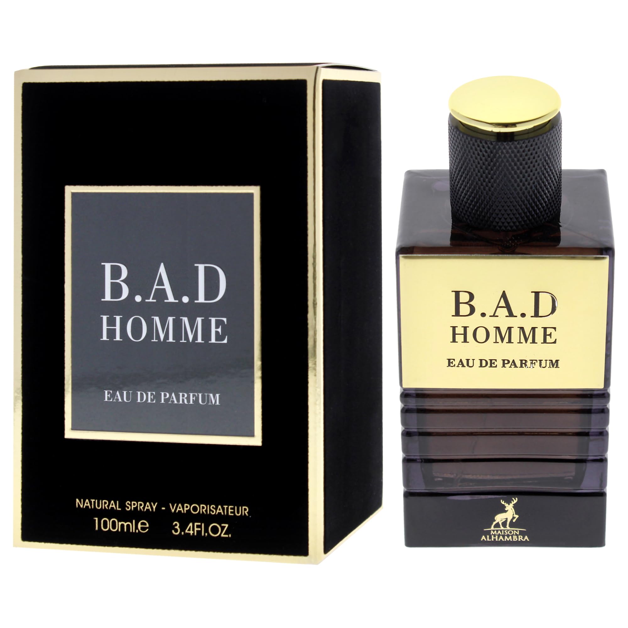 Amazon.com : B.A.D by Maison Alhambra for Men - 3.4 oz EDP Spray 
