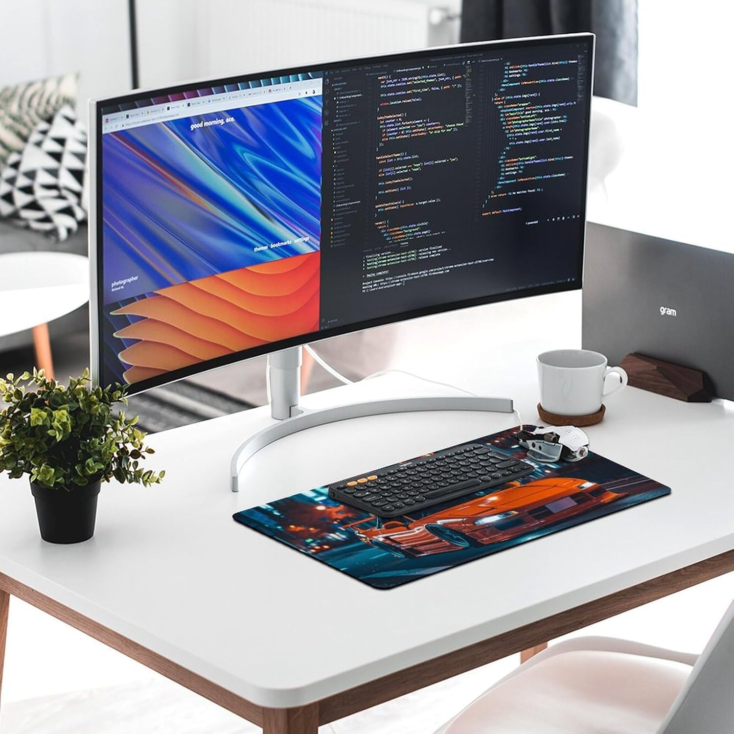 Large Mouse Pad JDM Cars NSX Night Driving Desk Mat Computer Accessories Gaming Office Organizers Supplies Decor Essentials Keyboard Pads for Desk Rubber 30x60cm - Image 6