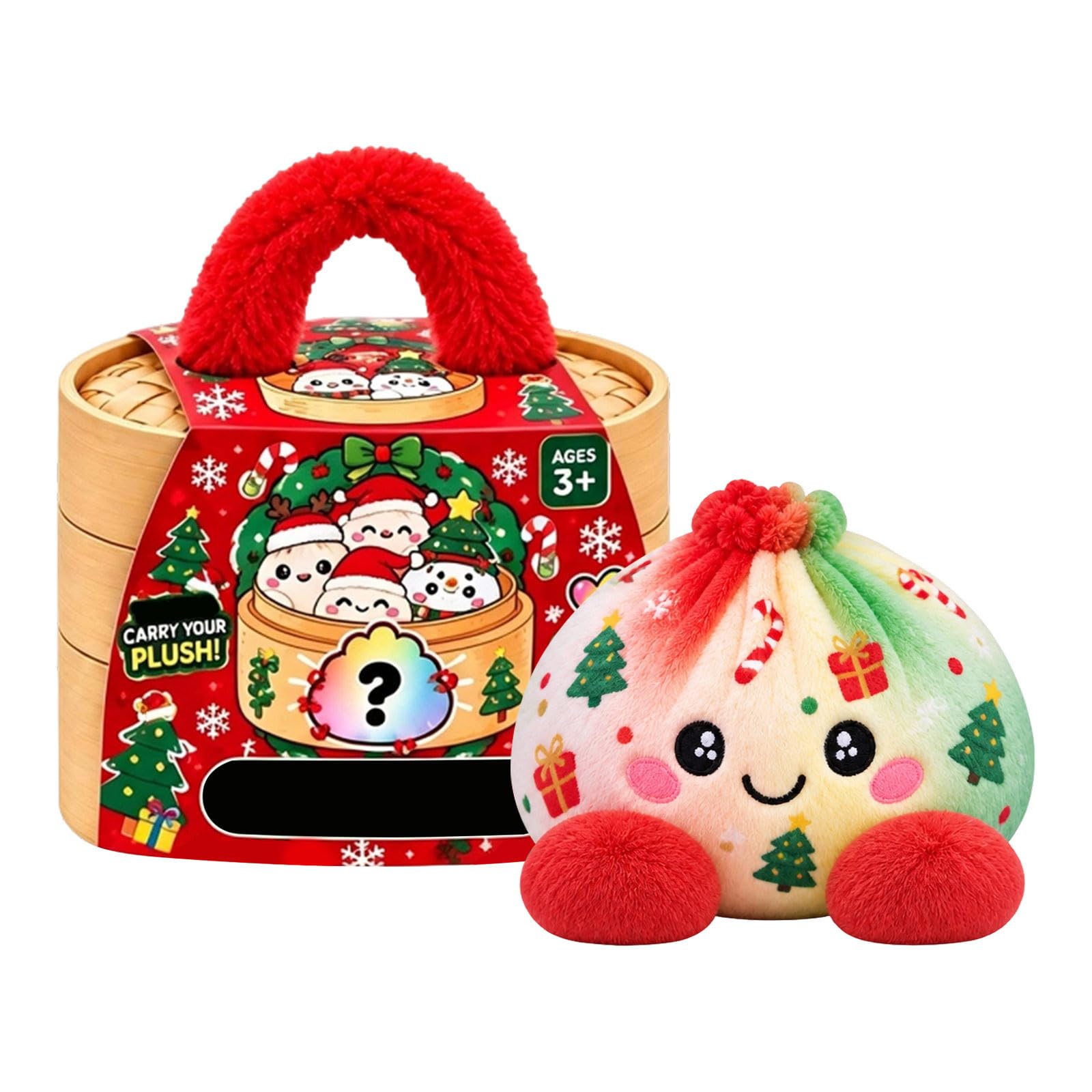 Dumpling Plush Pillow Anxiety Stress Relief for Adults 13cm
