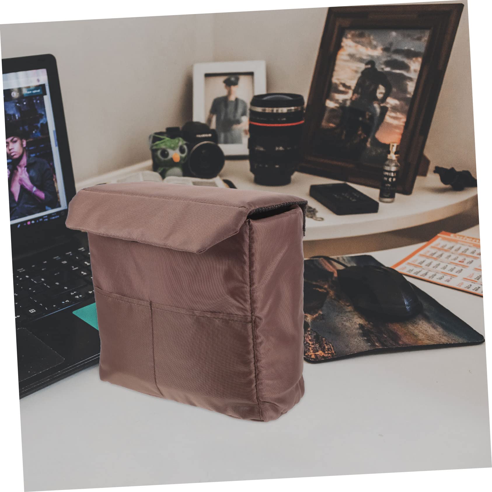 PartyKindom 2 Piezas Manga De La Cámara Bolsa De Cámara Acolchada Inserto De Bolsa De Cámara para Mochila Inserciones De Bolsa De Cámara Estuche para La Camara Nylon Recubrimiento