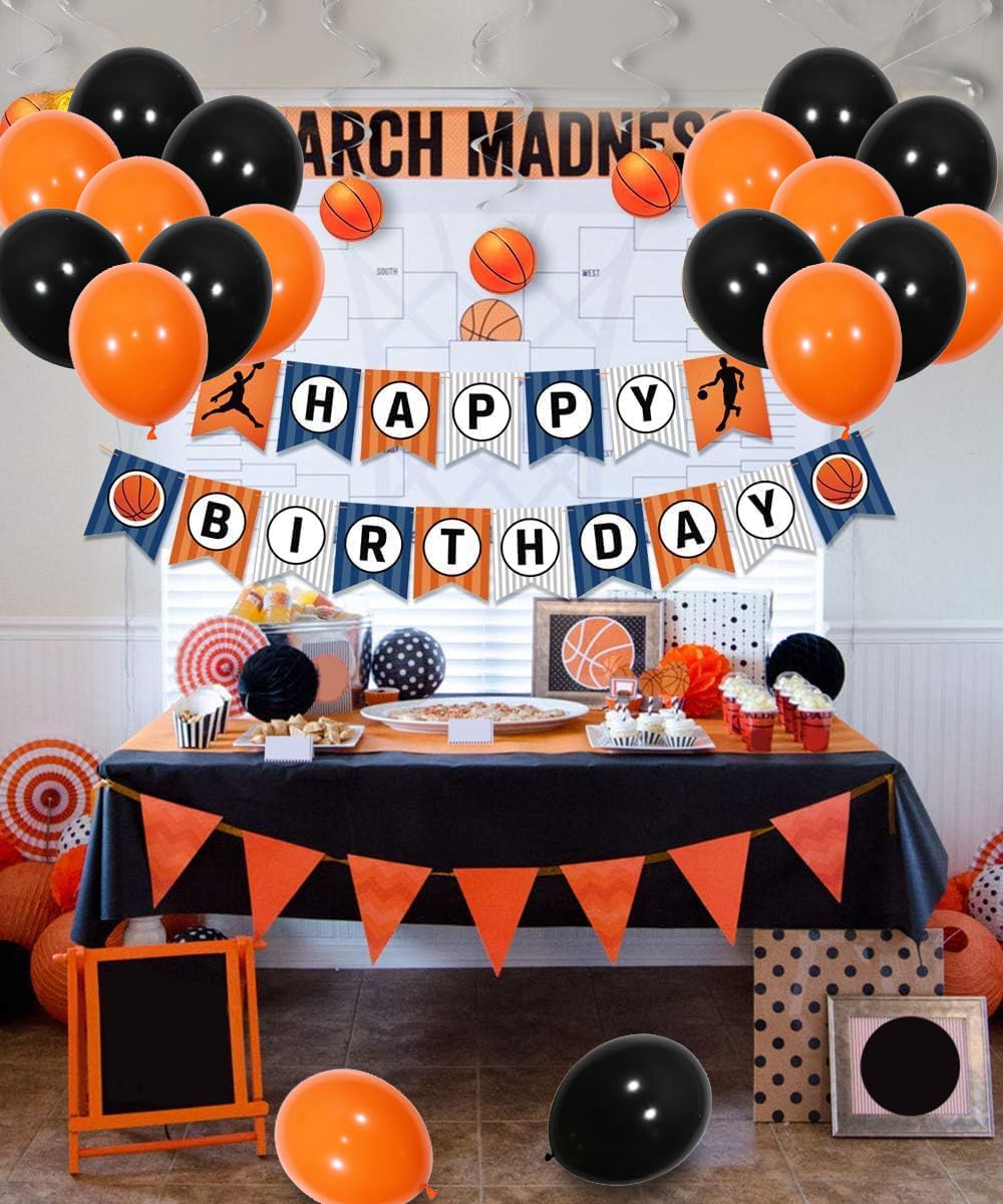 12 Pouces Ballons Orange Noire,30.4Cm Lot De 50 Orange Et Noire Ballons Gonflables Décoration De