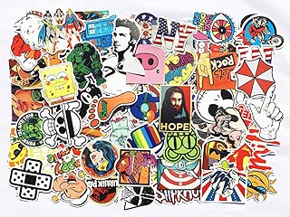 ホンチー 100枚ステッカーセットC ランダムシール 防水シール スーツケース バイク ヘルメットなど適用