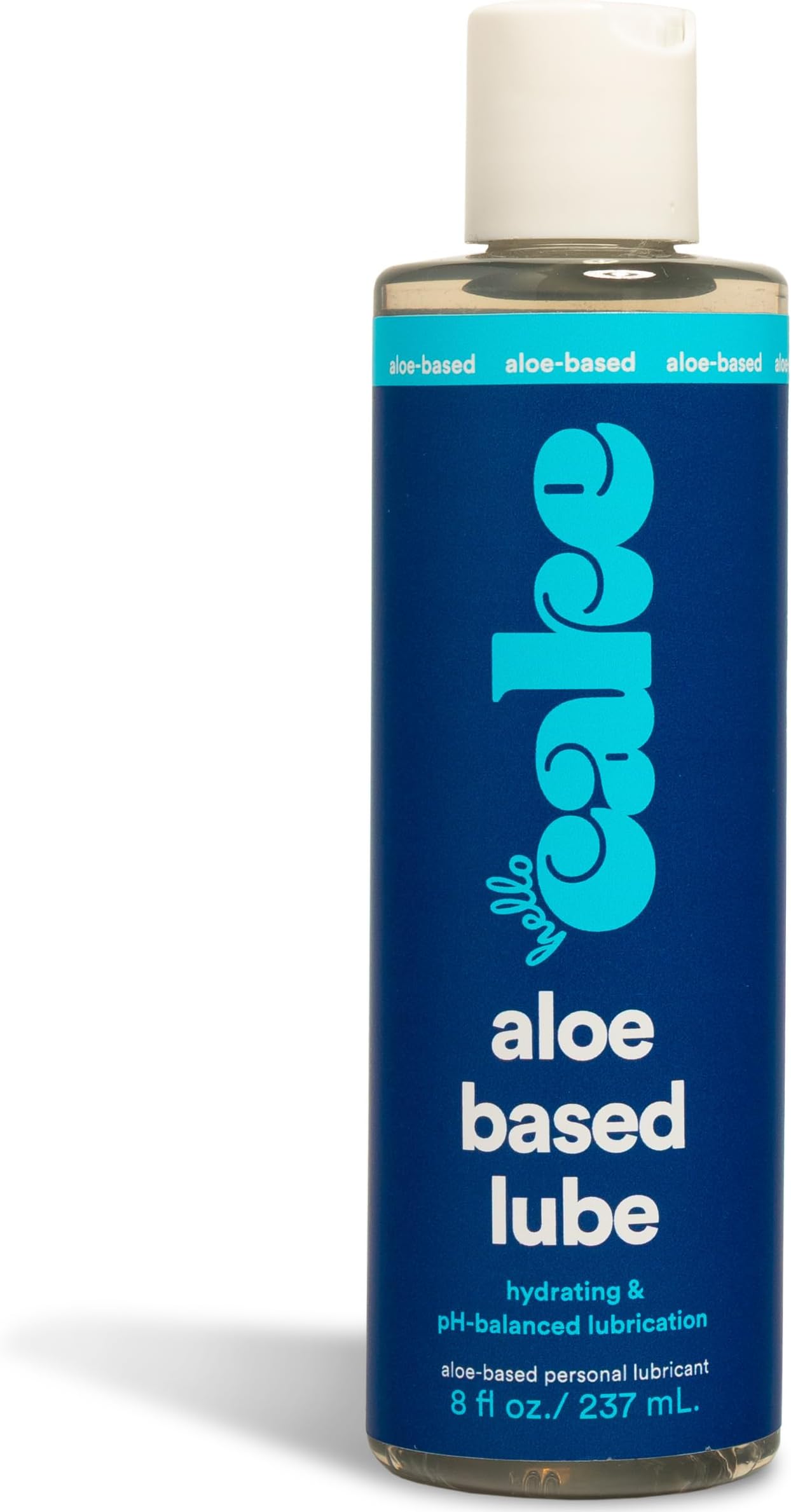 Hello Cake Organic Aloe-Based Personal Lubricant - Hydrating, Hypoallergenic, pH-Balanced, Non-Sticky, Condom Compatible, for Men, Women, & Couples, 8 fl oz