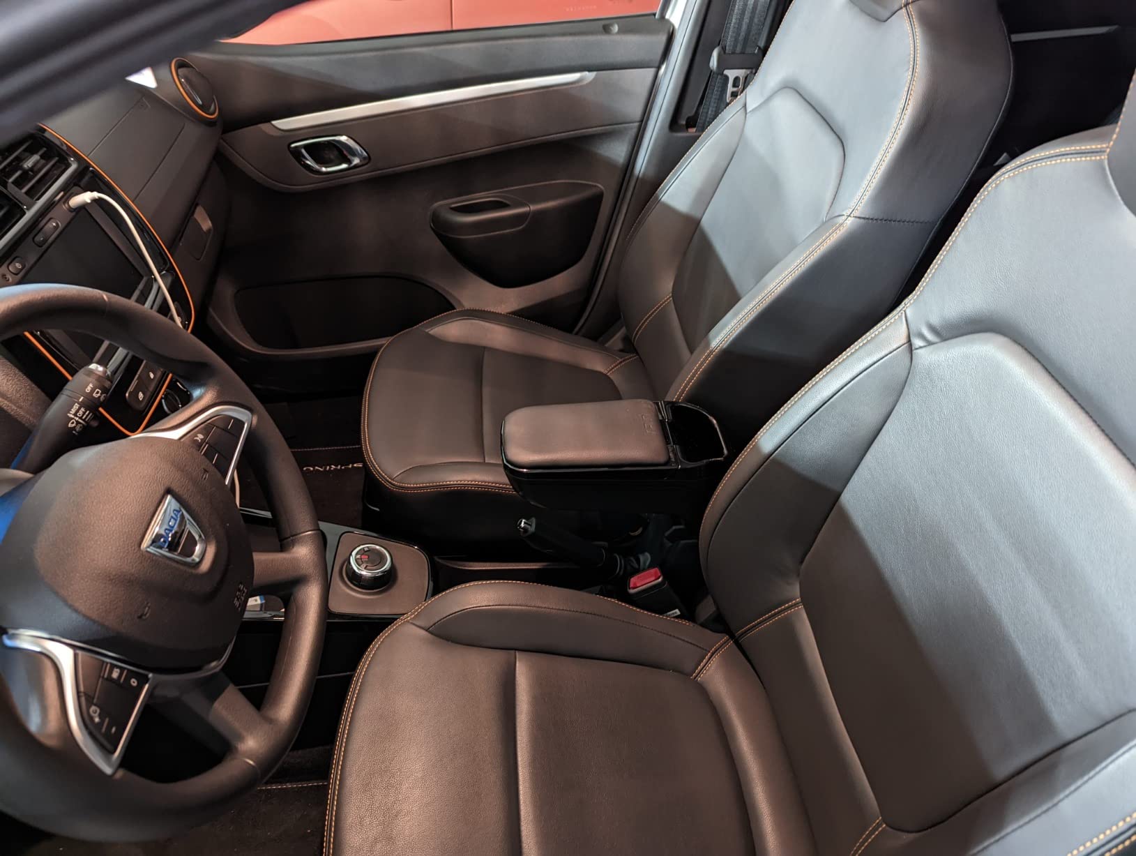 RATI ARMSTER 2 Reposabrazos FIAT TIPO 2016- [gris,cuero Vegano