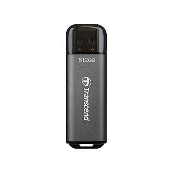 Transcend JetFlash 920 512GB USB 3.2 Gen 1 (USB 5Gbps) Flash Drive, High Performance & High Endurance Pen Drive, Read/Write - up to 420 MB/s & 400 MB/s, 5 Yrs. Warranty, Space Gray (TS512GJF920)
