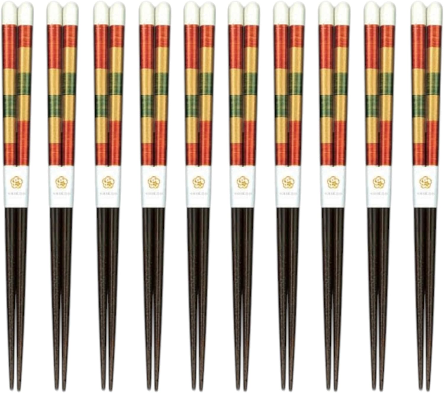 J-kitchens Chopsticks Set of 10 Pairs, Bento Picnic, Excursions, Sports Events, Guests, Wooden, Akagi, 8.3 inches (21.0 cm), Dishwasher Safe, Made in Japan