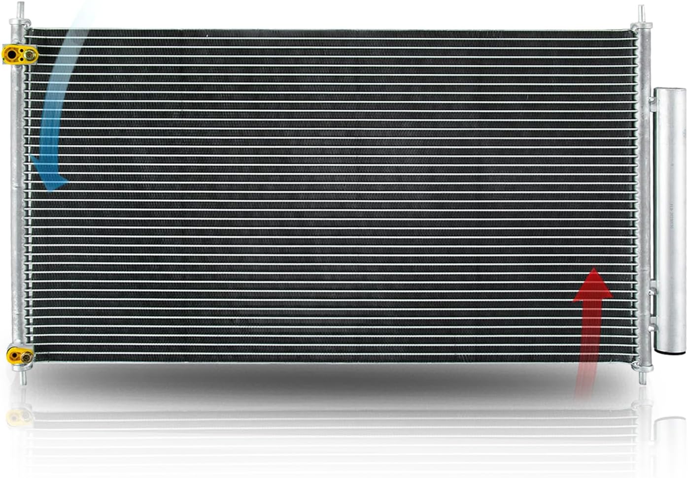 AC Aluminum Condenser Replacement for 2013-2017 Honda Accord HO3030159 74165 4165 80110T2FA01 Receiver Drier 2014 2015 2016