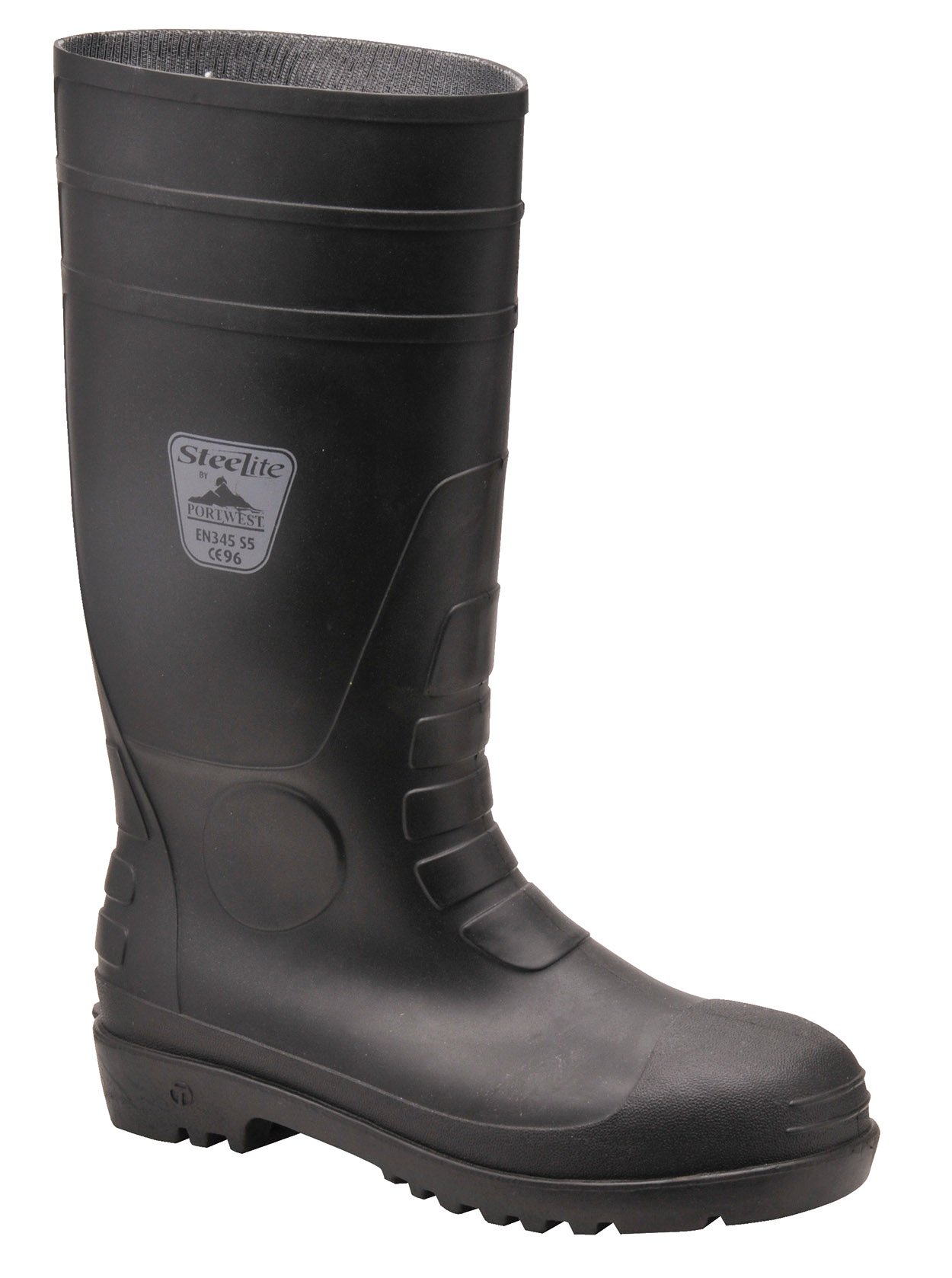 Portwest Black Safety Wellington Boots