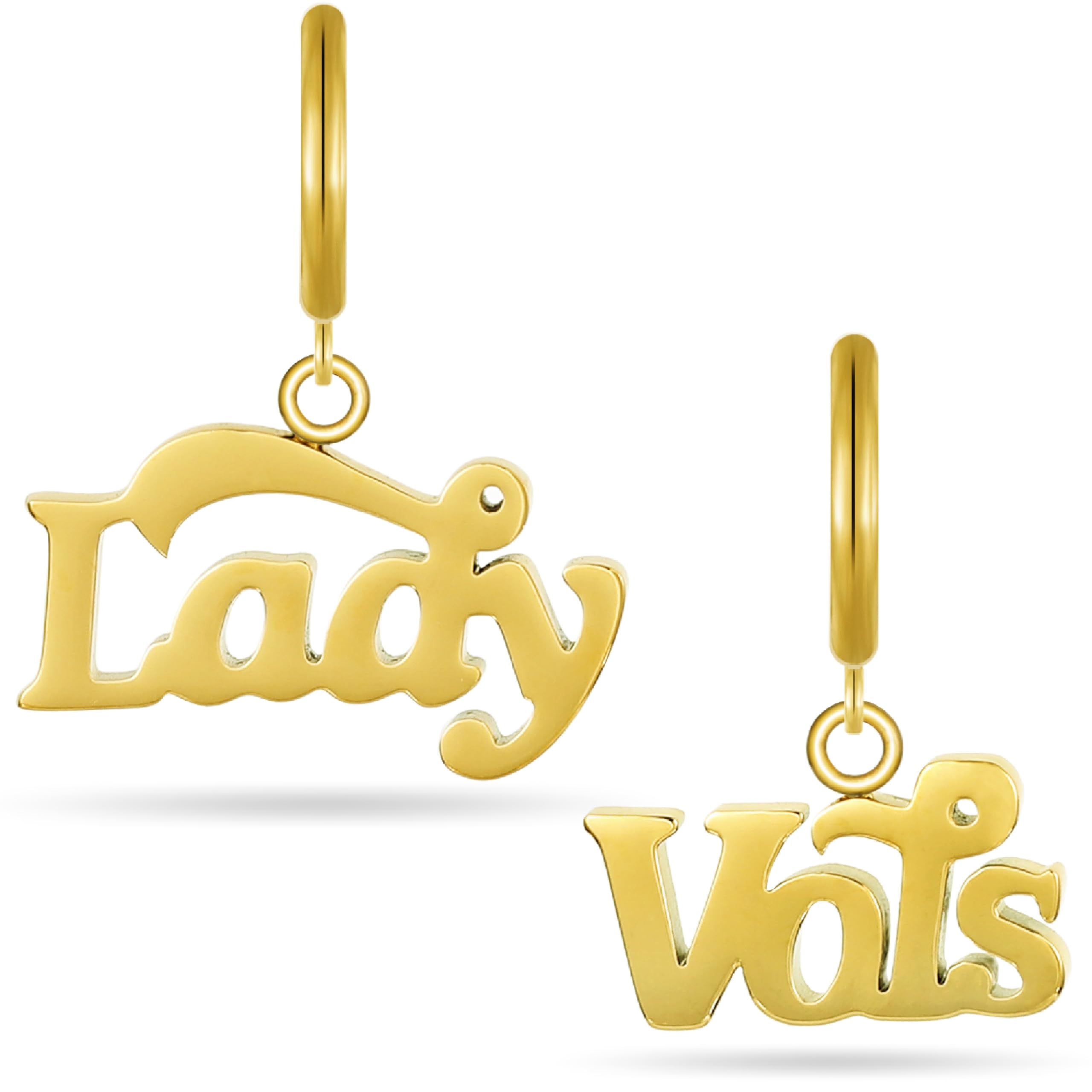 Stone Armory Earrings for University of Tennessee Jewelry Gifts for Women, Graduation – Stainless Steel Skin-Friendly Tennessee Volunteers Earrings 18K Gold Finish UT Lady Vols Hoops