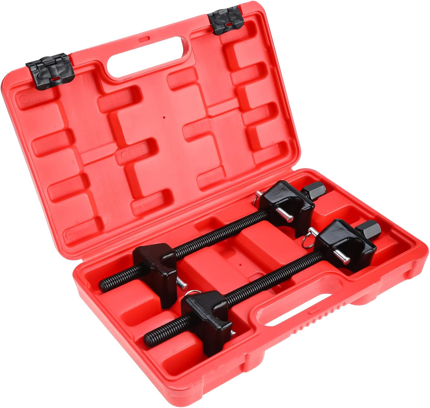 8MILELAKE Macpherson Strut Spring Compressor Tool, 2pcs coil spring compressor tool, 1/2 Square Drive Strut Compressor for Car Truck