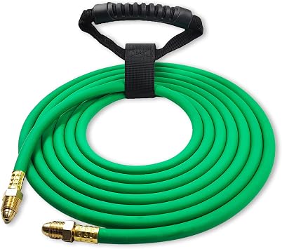 15FT Argon Hose, Inert Gas Welding Hose for MIG/TIG regulators & flowmeters | 5/8" UNF-18RH threads, fits CO2/argon flowmeter regulators, Durable anti-aging hose for inert gas delivery