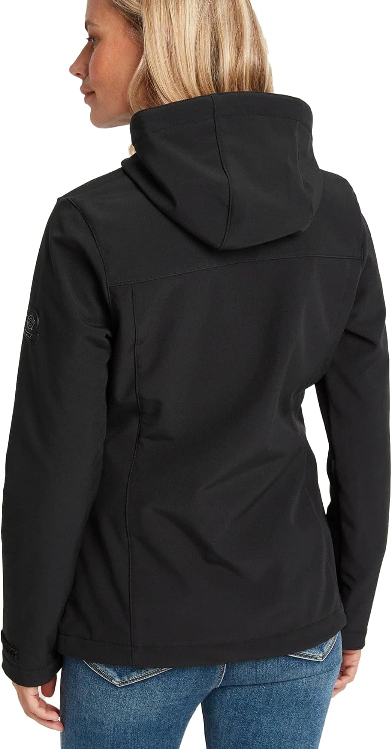 Tog24 Women's Softshell Hooded Jacket in Dusky Pink