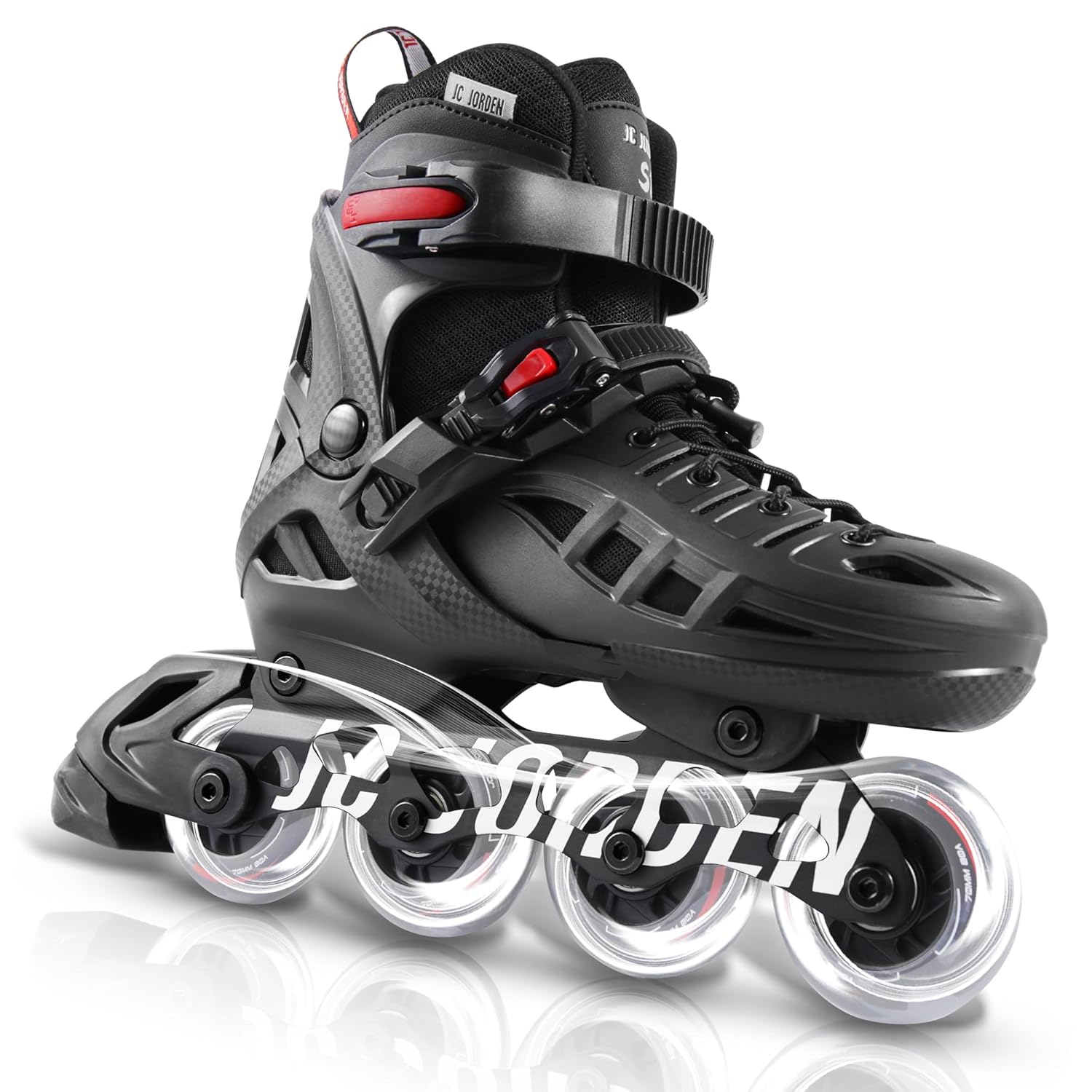 Buy JC Jorden Inline Skates for Women Men, 4 Sizes Adjustable Rollerblades with Full Light Up