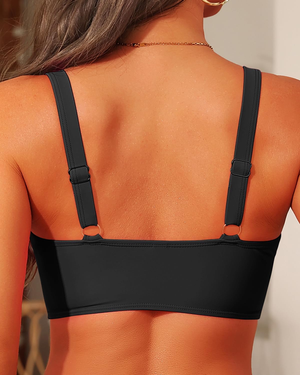 Women Bikini Top Only - Push Up Large Bust Swimsuit Top 2025 Twist Front Bathing Suit - Image 2