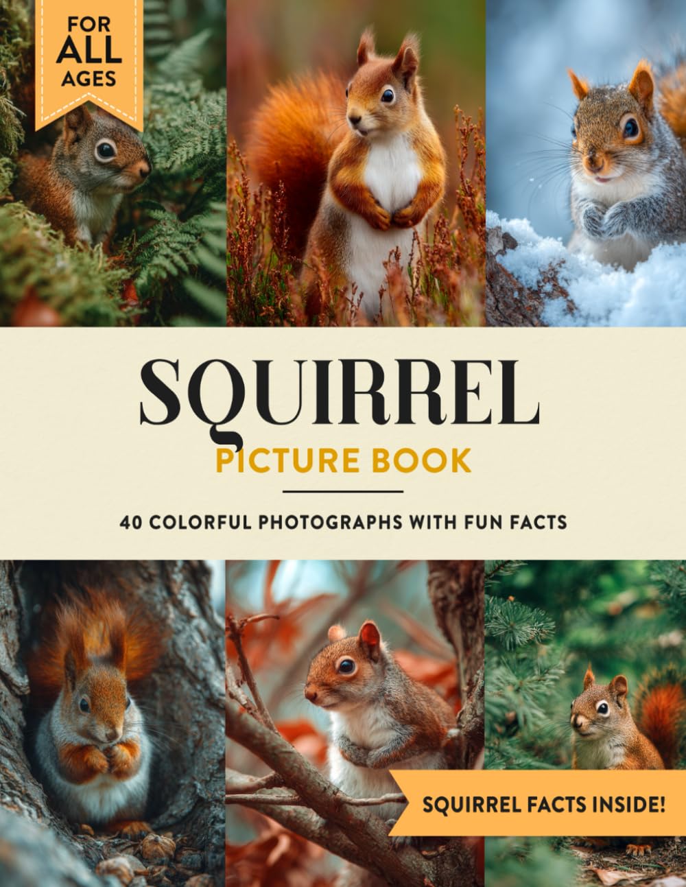 Squirrel Picture Book: Learn All About Squirrels with Fun Photos and Squirrel Facts for Kids & Adults