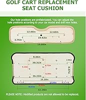 Vista 3 de SCITOO Cojín para asiento de carrito de golf